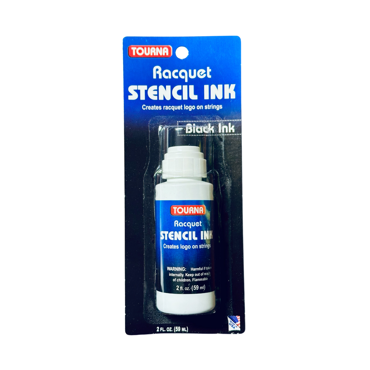 Plumon Raqueta Tenis Tourna Stencil Ink Black